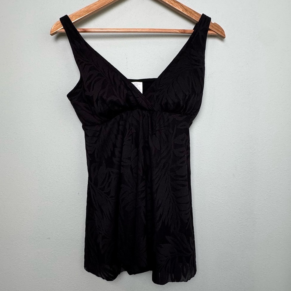 Swim Solutions Women's Tummy-Control Swim Dress Modest Vacation Travel Sz 12 NEW - Picture 5 of 12